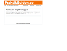 Tablet Screenshot of praktikguiden.se